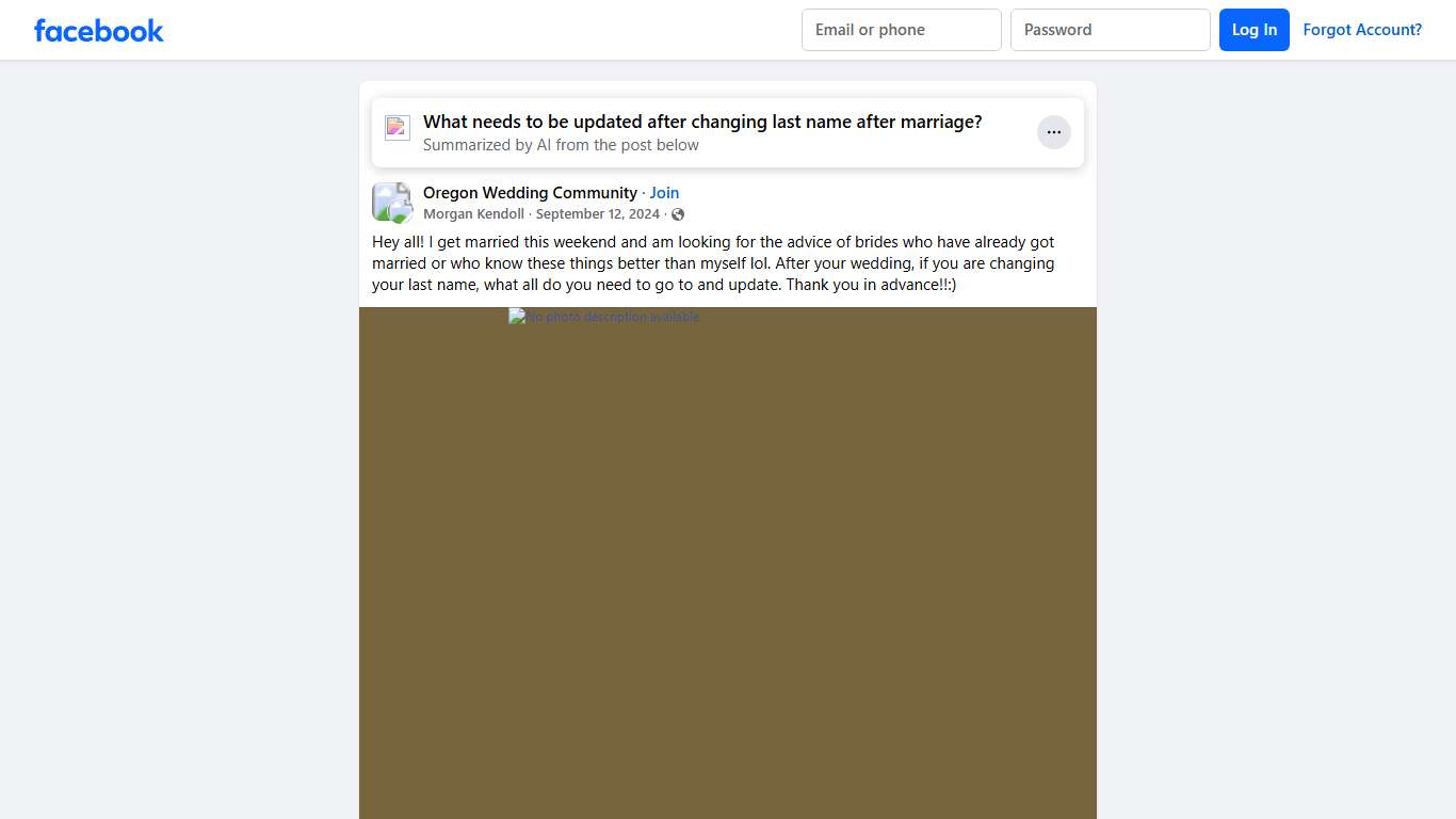 Oregon Wedding Community | Hey all! I get married this weekend and am looking for the advice of brides who have already got married or who know these things better than myself l... | Facebook